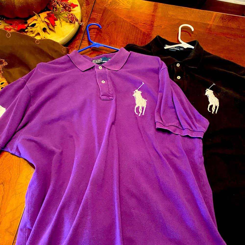 Big logo polo shirts